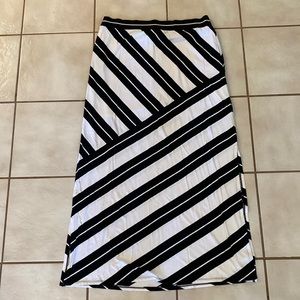 WHBM Maxi Striped Skirt